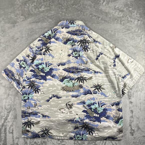 Vtg columbia sportswear hawaiian button - Picture 2 of 7